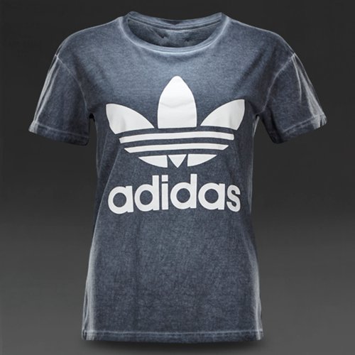 Adidas Originals Washed Tee Dark Grey for Women